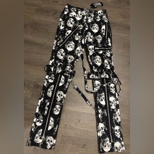 NWT Tripp NYC Shadow Skull Bondage Pants